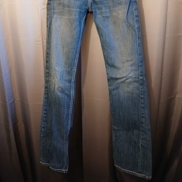 BKE Jeans The Buckle sz 25L Sabrina Slim Boot Designer Denim Dark wash (30x33) - Picture 9 of 10